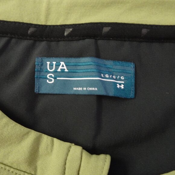 Under Armour UAS Pivot Stretch Jacket Men's Size L Green Bomber Full Zip Outdoor - Picture 5 of 9
